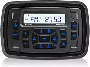Receptor multimedia Bluetooth de audio marino impermeable barco radio AM/FM - Imagen 1 de 6
