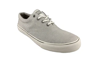 Sperry Seacycled SC Striper Chambray grau STS25673 flache Turnschuhe Größe 8,5 W - Bild 1 von 16