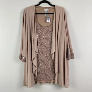 Catherines Jacket with Inner Attached Lace Sequin Blouse Size 26W - Picture 1 of 9