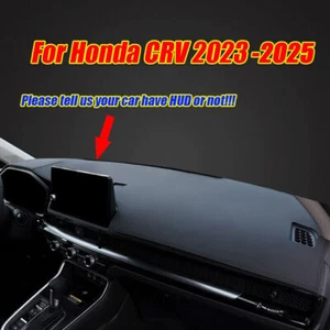 Black Leather Dashboard Cover Dash Protector Pad Mat For Honda CRV CR-V 2023-25 - Picture 1 of 6