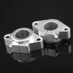 2 pcs SHF25 25mm Aluminum Rod Holder Linear Rail Shaft Guide Support CNC Bearing - Picture 1 of 4