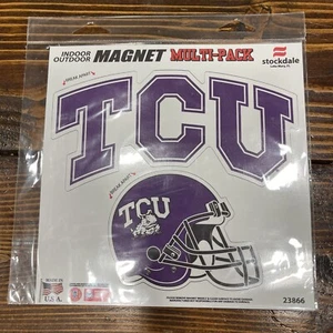 TCU Horned Frogs Indoor Outdoor Multi Pack Magnet Texas Christian Football - Picture 1 of 7