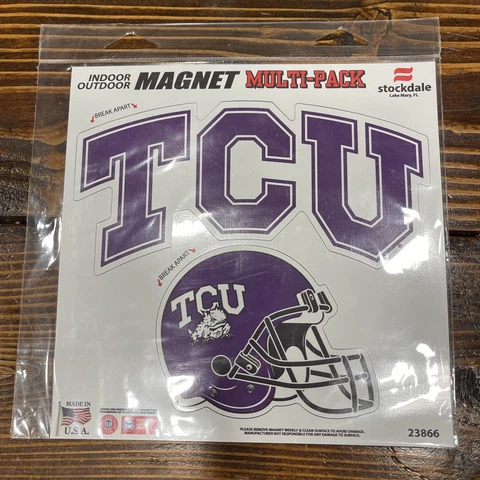 TCU Horned Frogs Indoor Outdoor Multi Pack Magnet Texas Christian Football Cover