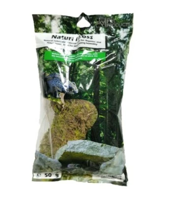 SKY PET PRODUCTS 2 x NATURAL MOSS FOR REPTILES AND AMPHIBIANS 50g - TOP QUALITY