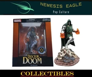 MARVEL DOCTOR DOOM FIGURINE GALLERY DIORAMA IN BOX WALMART EXCLUSIVE EDITION - Imagen 1 de 7