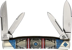 Rough Ryder Old Southwest Congress Red/Blue Folding Stainless Pocket Knife 1757 - Picture 1 of 1