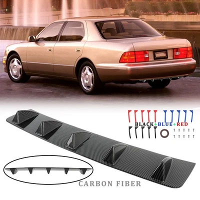 Difusor de alerón de parachoques trasero de carbono divisor de tiburón para Lexus LS400 LS430 LS460 Foto 1 de 4