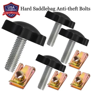 4x Saddlebag Locks Mounting Theft Deterrent for Harley Street Glide Road King - Picture 1 of 12