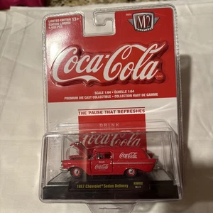 M2 Machines 1:64 Coca-Cola 1957 Chevrolet Sedan Delivery Car, Die Cast NEW LT - Picture 1 of 6