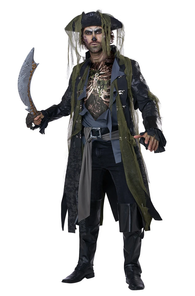 Brand New Barnacle Bill the Undead Pirate Adult Costume - Image 1 of 1