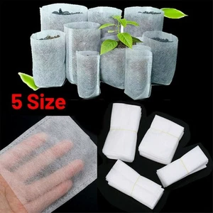 Útil bolsa para plantar árboles contenedor biodegradable vivero no tejido 100 un. - Imagen 1 de 15