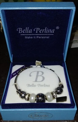Pulsera Bella Perlina Charm Crystal Bead perla y bling Foto 1 de 4