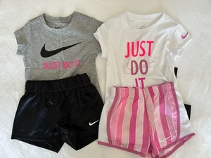 nike girls 2 shirts and 2 pants Size 4 - Picture 1 of 7
