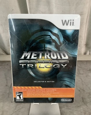 Metroid Prime Trilogy Steelbook Edición Coleccionista (Nintendo Wii)-CIB Foto 1 de 3