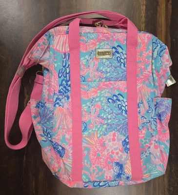 Mochila aislada Lilly Pulitzer bolsa refrigeradora Best Fishes rosa convertible nueva sin etiquetas Foto 1 de 4