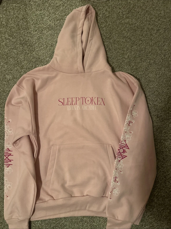 SLEEP TOKEN Even In Arcadia Pink Floral Hoodie Cherry Blossom Official Merch - Image 1 of 1