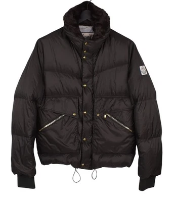 Original Moncler Gamme Bleu Men Down Jacket With Fur On Collar Size 2 S/M H5658 - Image 1 of 4