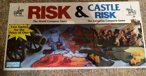 Risk & Castle Risk Board Games Vtg 1990 Parker Brothers 2 Games in 1 Brand New - Picture 1 of 7