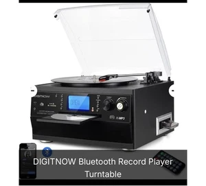 Tocadiscos Bluetooth con Altavoz Estéreo, Convertidor LP Vinilo a MP3 - Imagen 1 de 5