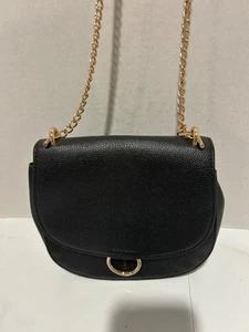 Borsa da sella H&M piccola catena oro nera a tracolla - Foto 1 di 7
