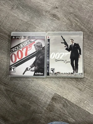 Lot of 2-Pre-owned / Lightly Used PS3  007 Blood Stone  +  Quantum of Solace - Image 1 of 3