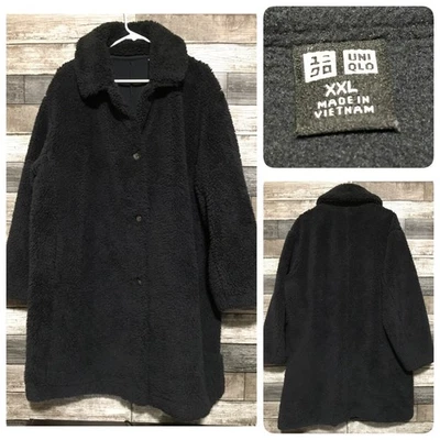 Abrigo de peluche para mujer Uniqlo Pile forrado polar XXL gris oscuro 100 % poliéster Foto 1 de 4