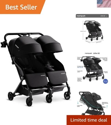 Lithe Double Stroller, Lightweight Side by Side Stroller for Newborn and Todd... - Image 1 of 4
