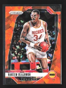 2024-25 Panini Prizm #296 Hakeem Olajuwon Prizms Orange Ice Houston Rockets - Picture 1 of 2