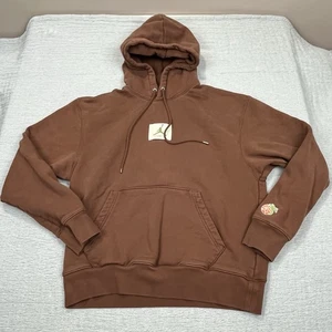 Nike Air Jordan Essential Flight x TITAN Pullover Felpa con Cappuccio Marrone DV7023-262 - TAGLIA M - Foto 1 di 8