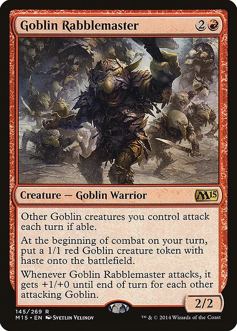 Goblin Rabblemaster Regular - Magic 2015 MTG-NM - Image 1 of 1