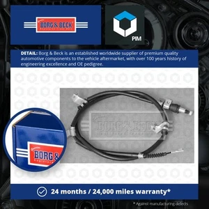 Handbrake Cable fits HYUNDAI i30 FD 1.6 Rear Left 08 to 12 G4FC Hand Brake B&B - Picture 1 of 3