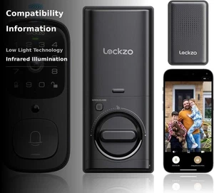 Video Smart Lock with Doorbell, 6 in 1 Keyless Entry Door Lock, Built-in WiFi - Bild 1 von 10