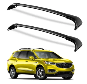 220 lbs Black Aluminum Roof Rack Cross Bars Fit for Buick Enclave 2018-2024 - Foto 1 di 7