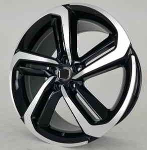 20x8.5 5x114.3 +35 Black Machined Wheels 5x4.5" Fit Honda Accord Civic si CRV - Picture 1 of 3