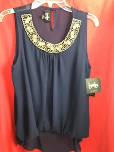 NWT By And By Tank Top Blouse Sequin Embroideries Size Medium - Picture 1 of 6