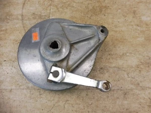 1974 Honda CB350F CB350 Four H1181-1' rear wheel hub drum brake plate - Picture 1 of 6