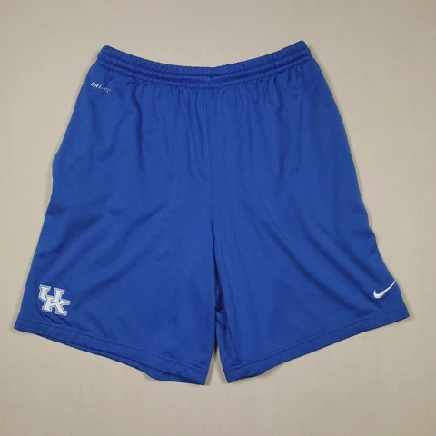 Nike Kentucky Wildcats Shorts Men Medium Blue Dri-Fit Pockets Elastic Waist UK Cover