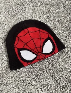 Y2K Spider Man Trapper Beanie Red Black Men’s Hat Cap Marvel Size OS Streetwear - Picture 1 of 8