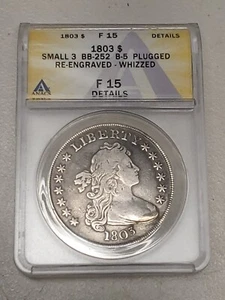 Rare Great U.S. 1803 Dropped Bust 90% SILVER One Dollar. - Picture 1 of 4