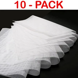 10 Pack Silicone Dehydrator Sheets Non-stick Food Fruit Reusable Steamer Mesh - Picture 1 of 7