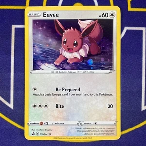 Pokemon Card - Eevee SWSH127 Black Star Promo 2021 NM - Picture 1 of 3