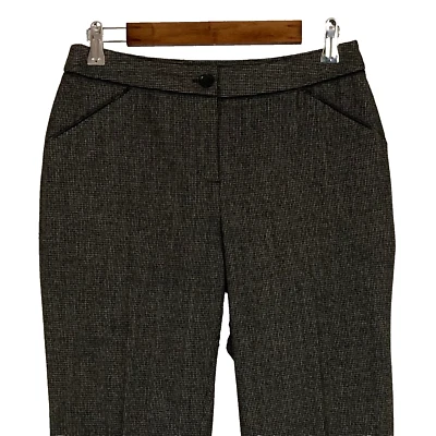 Rafaella curvy womens houndstooth dress pants 4P petite stretch straight leg - Image 1 of 4