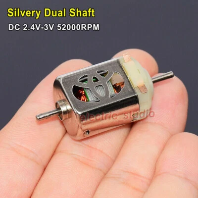 DC 2.4V-3V Ultra High Speed Dual Shaft Mini 130 Motor DIY RC 4WD Racing Slot Car - Image 1 of 4
