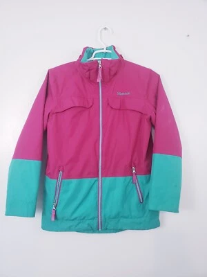 (N5) Y2K 2014 Marmot Niña Juvenil Talla L Chaqueta de Lluvia Sin Sudadera Rosa Invierno Foto 1 de 4