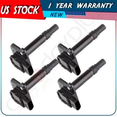 Paquete de 4 bobinas de encendido para Audi A4 2000-2001 1997-2000 Audi TT Quattro 1,8 L L4 Foto 1 de 4