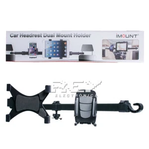 Barra Soporte Coche Móvil y Tablet Reposacabezas Ajustable Entrega 48/72h m15 - Imagen 1 de 4