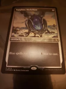 MTG COMMANDER MASTERS SAPPHIRE MEDALLION ETCHED FOIL RARE - Picture 1 of 1