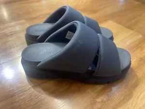 TIMBERLAND WOMEN'S GREYFIELD SANDAL SLIDE SANDAL DARK BLUE KNIT A2N21-EP5 - Picture 1 of 7