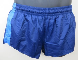 Vtg Adidas 80s 90s Shorts Blue Running Retro Vtg Shiny Football Mens D5 Small S - Picture 1 of 6