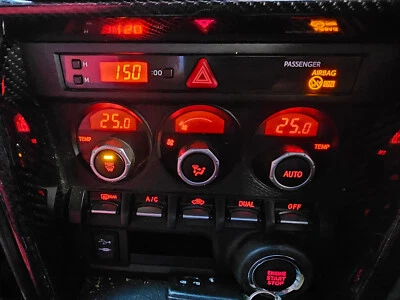 2013 TOYOTA GT86 D-4S GT1 MK1 2DRS COUPE A/C HEATER CLIMATE CONTROLS REF17173 - Image 1 of 4